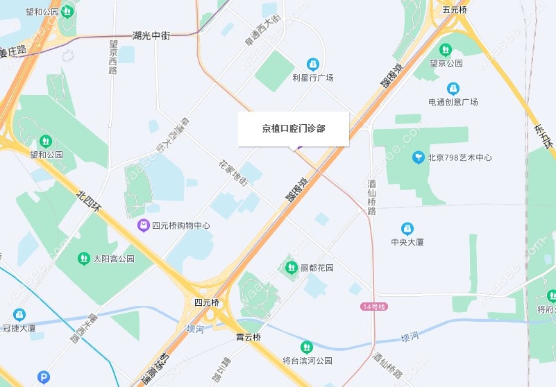 北京京植口腔地图上位置