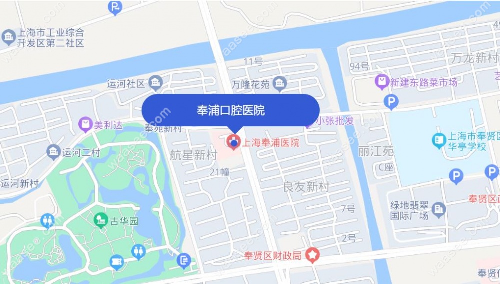 上海奉浦医院地图位置