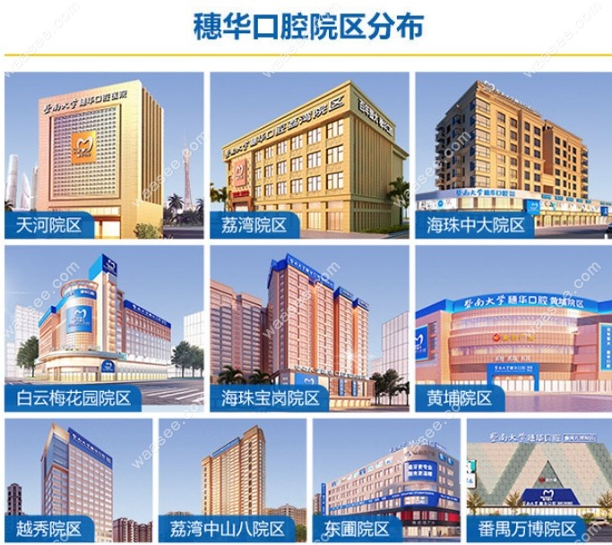 广州穗华口腔医院10家分院分布