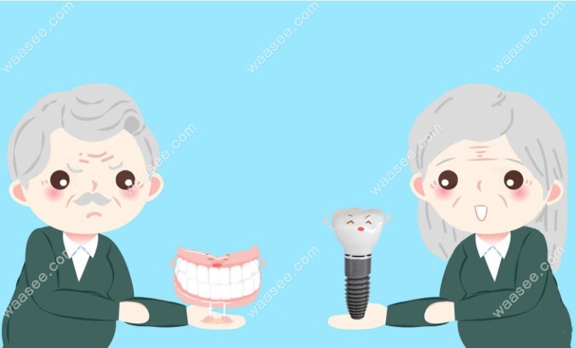 75岁的老人种牙好还是镶牙好？