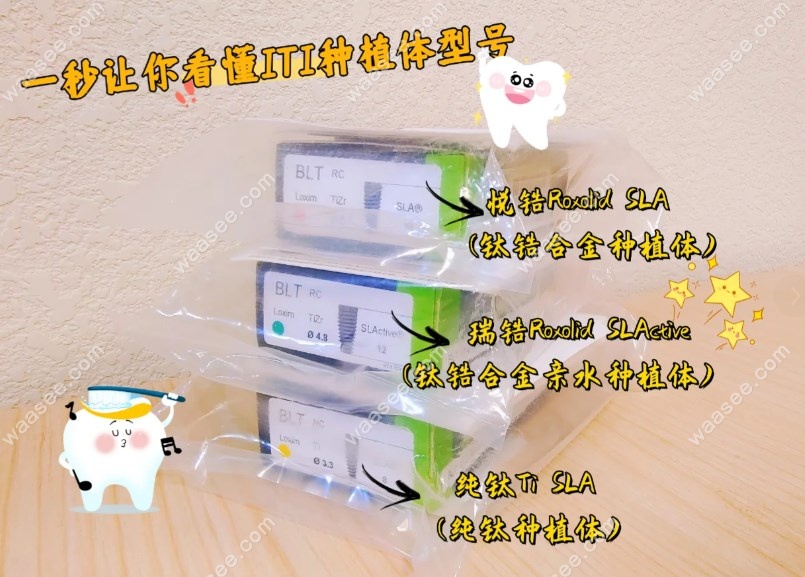 瑞士iti种植体3种型号介绍waasee.com