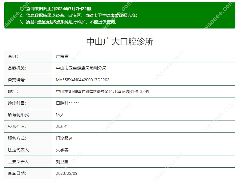 广大口腔地址图示