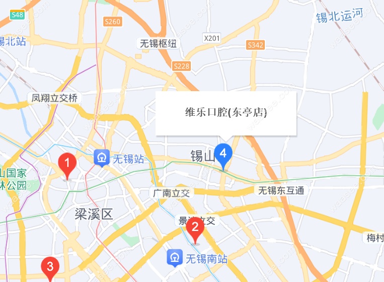 无锡维乐口腔东亭店位置