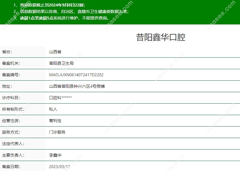 鑫华口腔资质