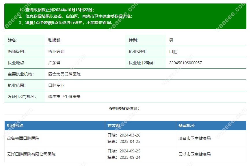 张顺凯医生资质www.waasee.com