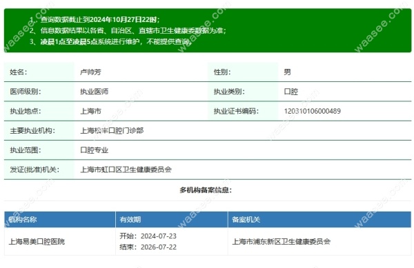 卢帅芳医生资质waasee.com