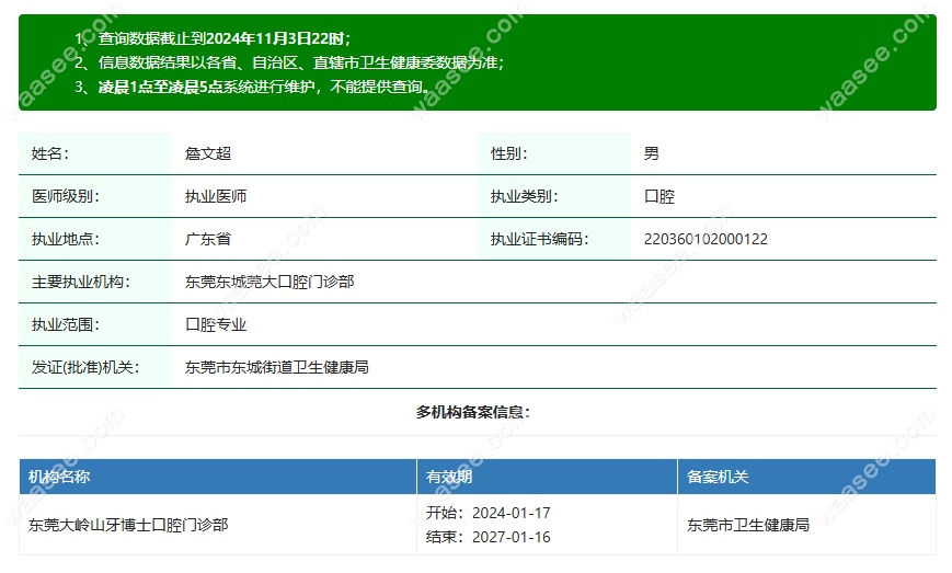 詹文超医生个人简介