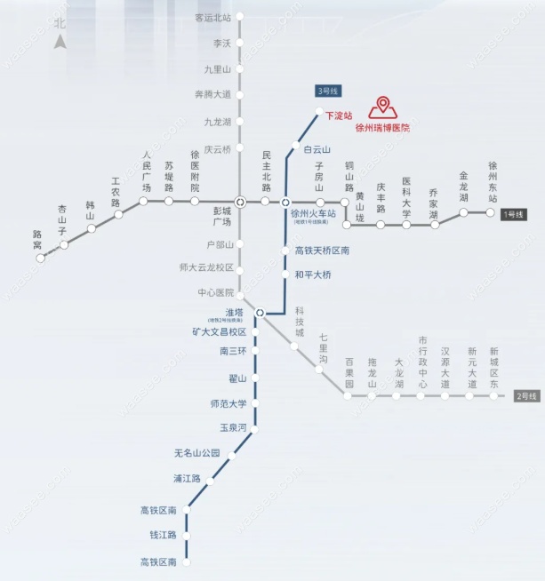 徐州瑞博医院口腔科到院地铁路线