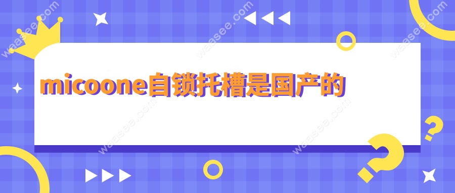 micoone自锁托槽是国产的