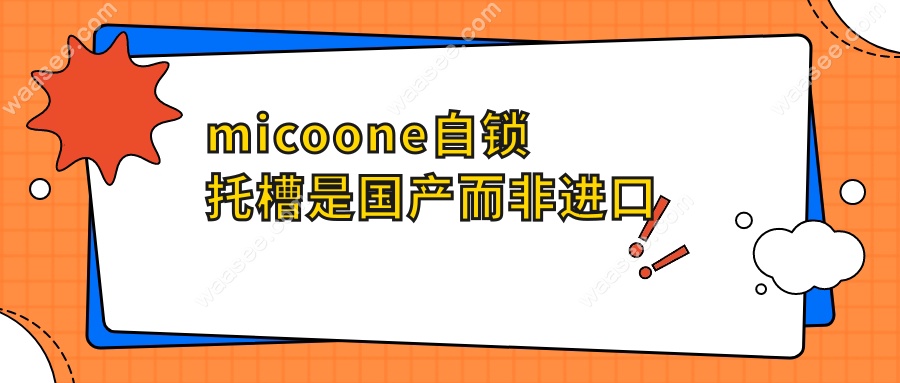 micoone自锁托槽是国产而非进口