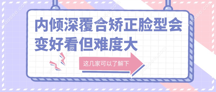内倾深覆合矫正脸型会变好看但难度大