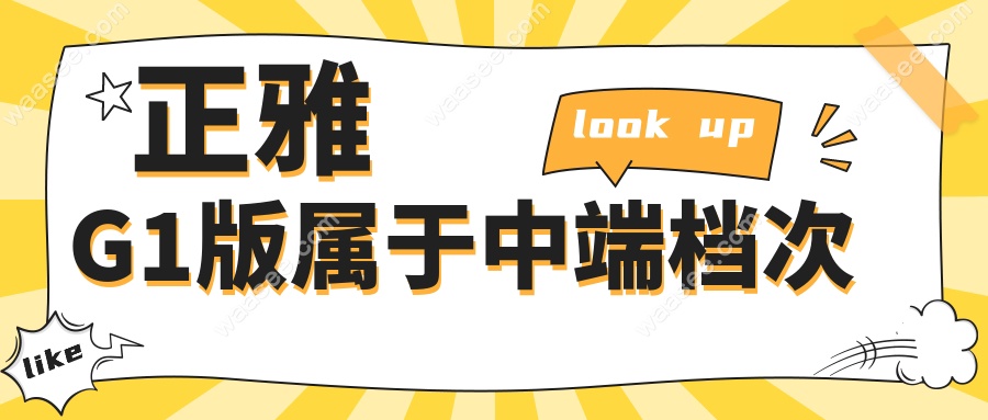 正雅G1版属于中端档次