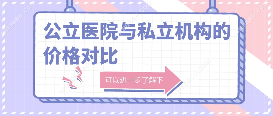 公立医院与私立机构的价格对比