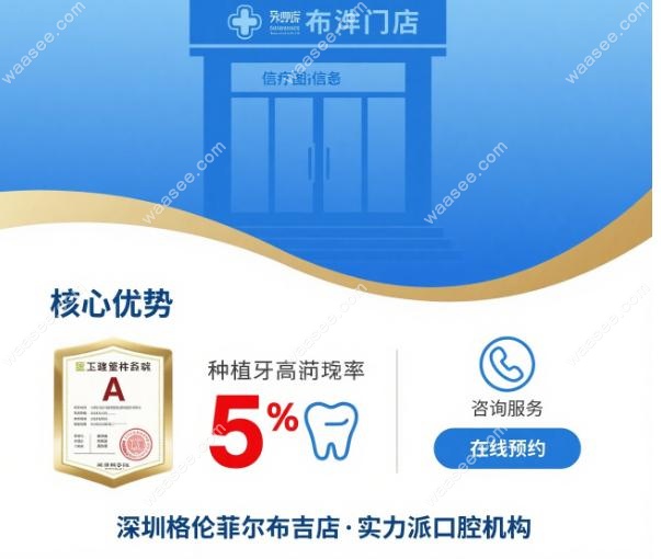 深圳格伦菲尔布吉店种植牙价格表