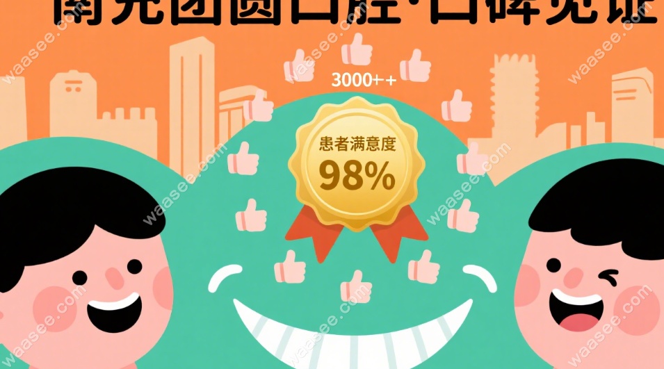 南充团圆口腔口碑评价:患者满意98%,3000+好评见证种牙不遭罪