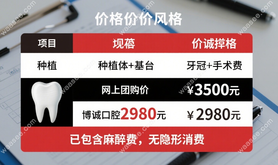 大同博诚口腔种植牙价格