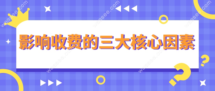 影响收费的三大核心因素