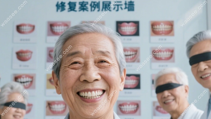 快看松原老年人镶牙收费价格表，全口树脂胶托假牙2000元起