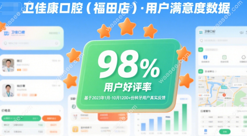 深圳卫佳康口腔福田店亲测反馈:98%用户说种牙便宜又牢,附地