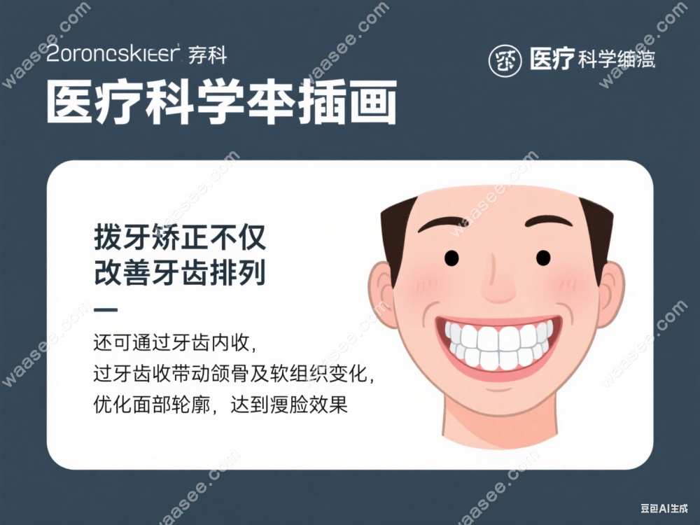 方脸牙齿外凸矫正