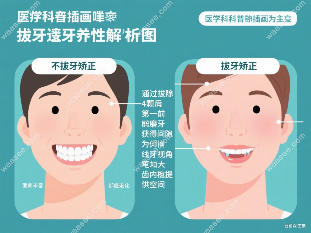 方脸牙齿外凸矫正