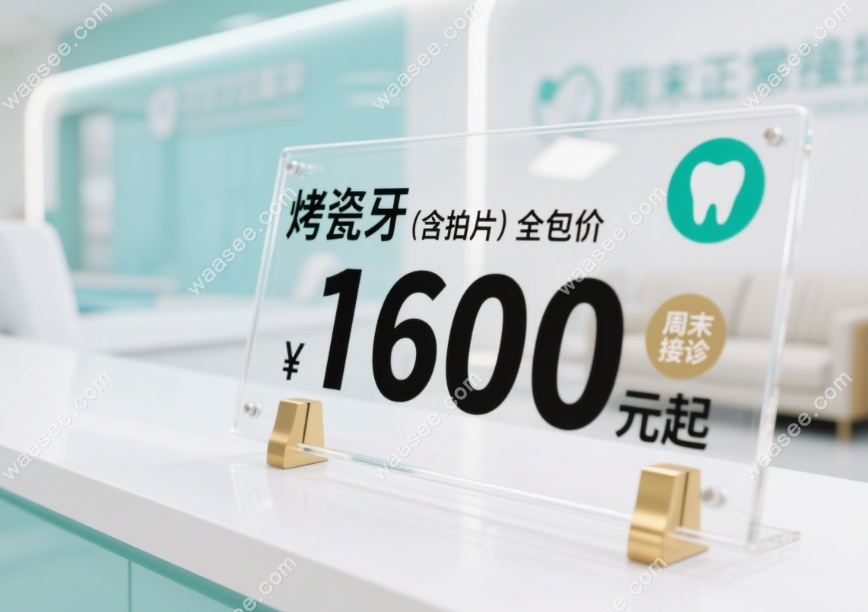青浦维佳康口腔烤瓷牙+拍片全包价1600元起,周末照常开门~