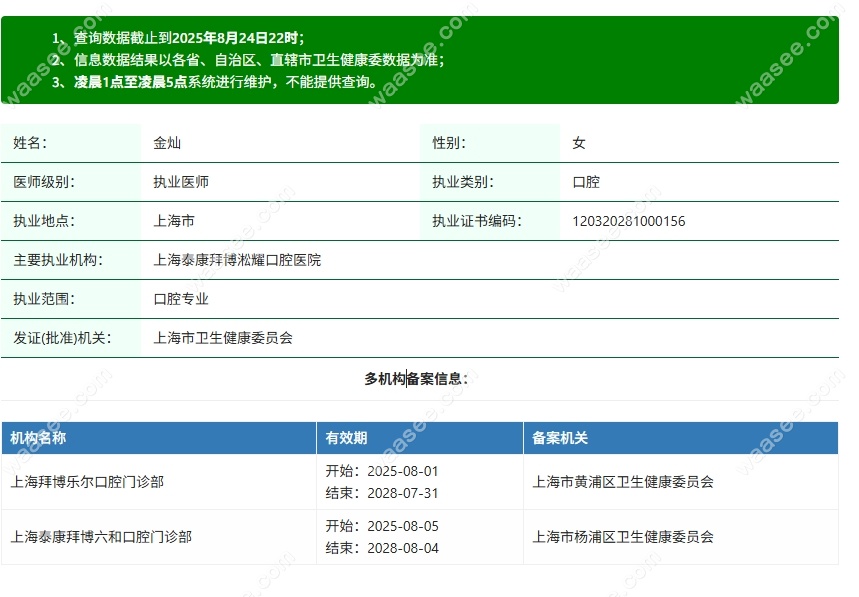 上海舌侧矫正医生金灿简介waasee.com